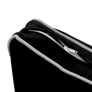 STYLE V2 Twin Velvet ContrastPipe Indoor Daybed Bolster Pillow |COVER ONLY|AD374