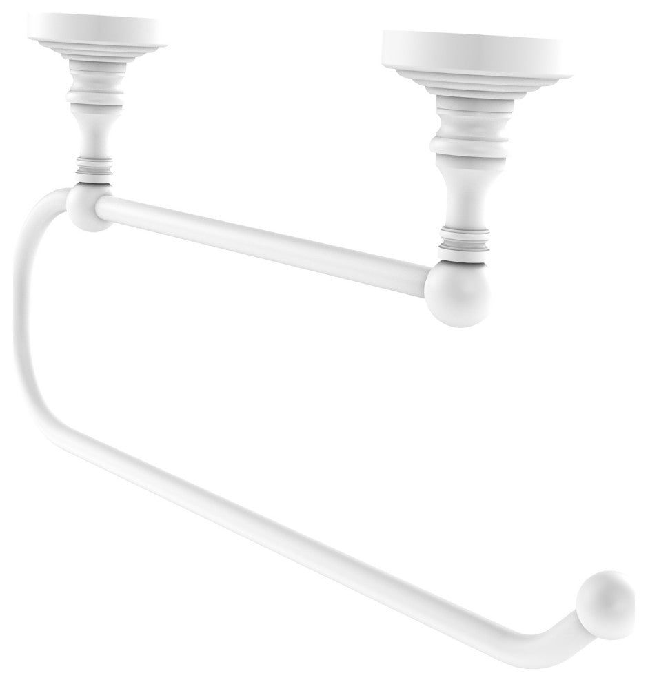 Waverly Place Under Cabinet Paper Towel Holder, Matte White