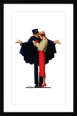 "Lost in Paris" Framed Art Print by Norman Rockwell
