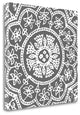 "Woodblock Pattern I" By Sabine Berg, Giclee Print on Gallery Wrap Canvas