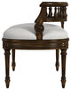 Hathaway 37" Upholstered Bench, Antique Cherry