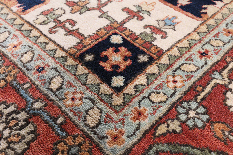 Persian Fine Serapi Handmade Wool Rug 9' 9" X 13' 10" - Q14704