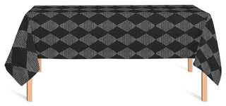 Line Diamonds Black 58x102 Tablecloth