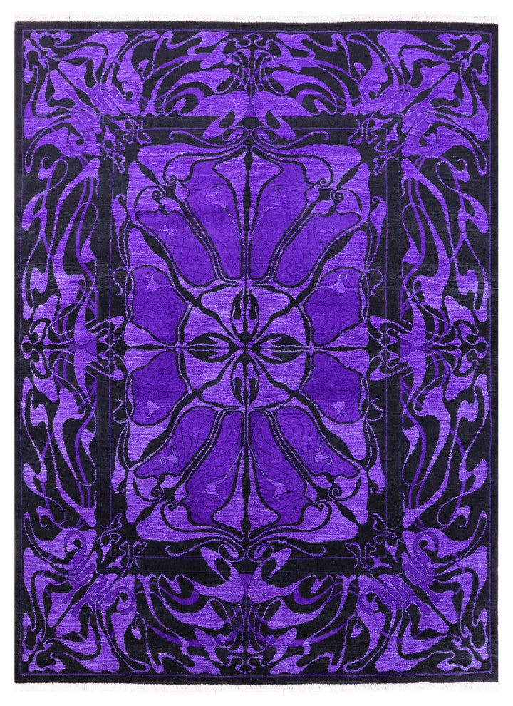 6' 1" X 8' 4" Hand-Knotted William Morris Rug Q5892
