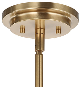 Uttermost Crystal Stick 8 Light Brass Chandelier