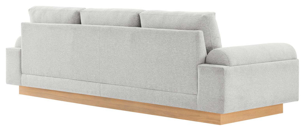 Oasis Upholstered Fabric Sofa - Light Gray