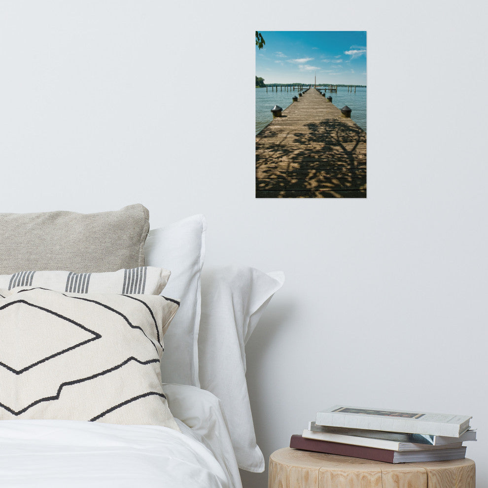 Endless Dock Landscape Photography Unframed Wall Art Print, 12" X 18"