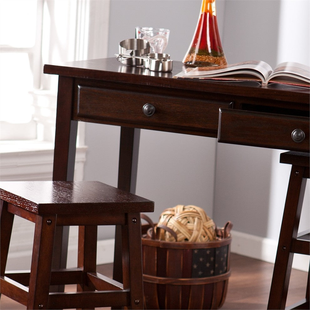 Parkhills 3-Piece Breakfast Set, Espresso