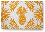 Pineapple Leaves Spring Chenille Rug, Mango, 2'x3'