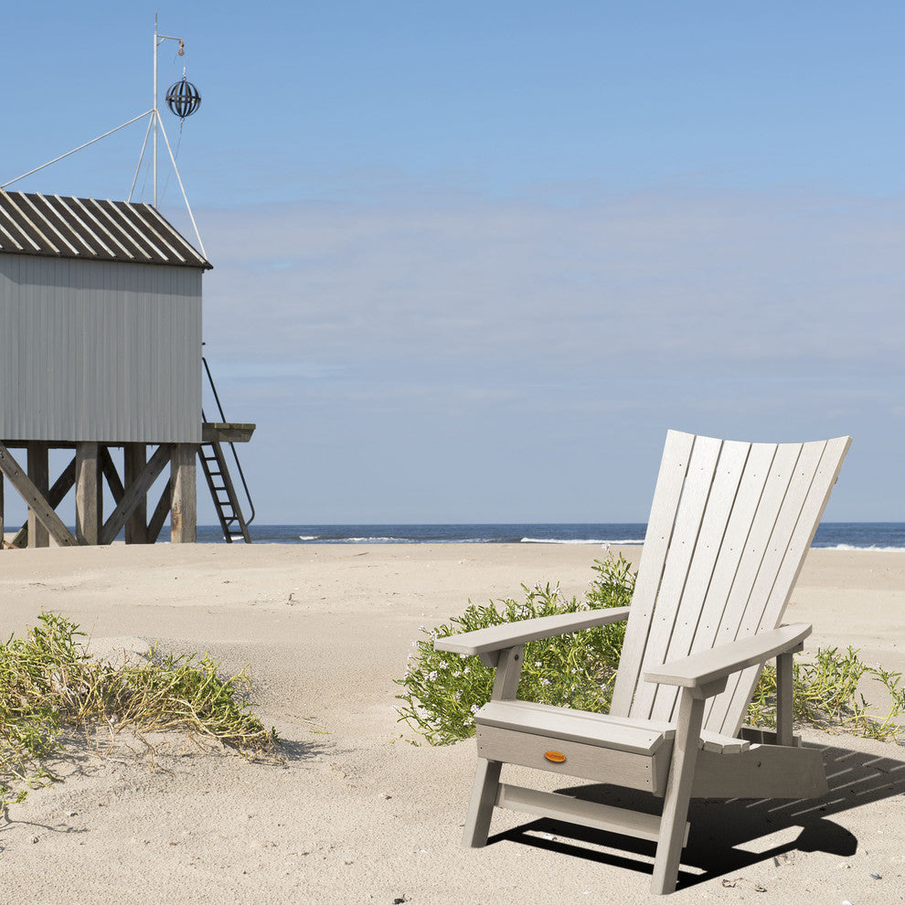 Manhattan Beach Adirondack Chair, Whitewash