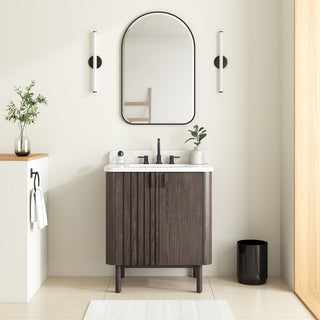 Blakely Vanity Only Collection, Brown Oak, 30