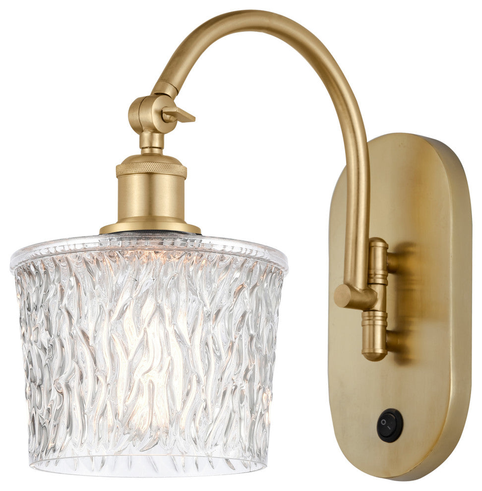 Innovations 518-1W-SG-G402-LED Niagra 1 Light 6.5" Sconce, Satin Gold