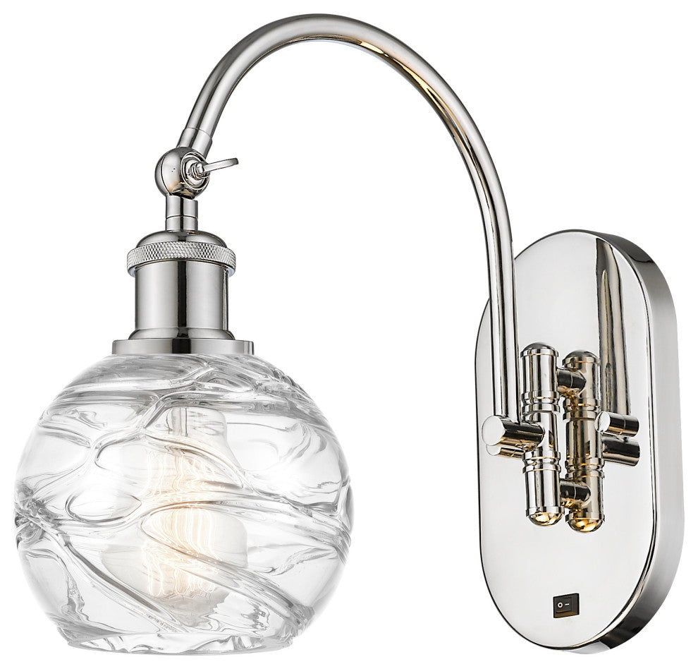 Innovations 518-1W-PN-G1213-6 1 Light Sconce, Polished Nickel
