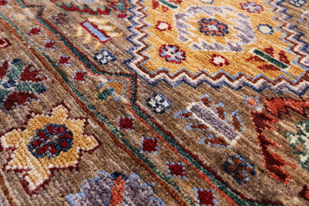 Tribal Persian Gabbeh Handmade Wool Rug 6' 10" X 9' 9" Q10342