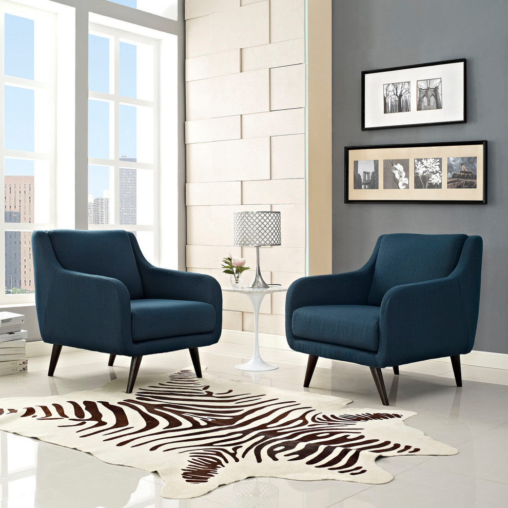 Azure Verve Armchairs Set of 2