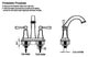 Ucore Bridjet 4" Spread Two Handle Bathroom Faucet
