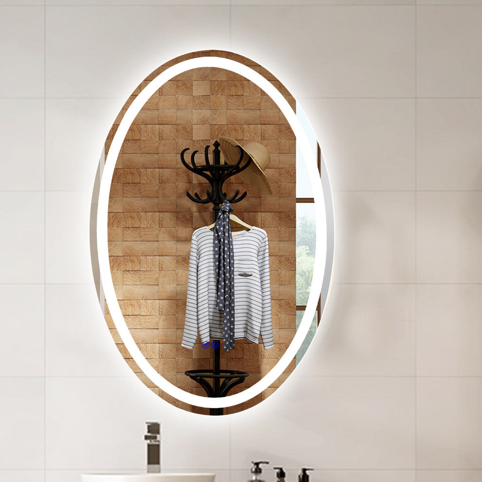 CHLOE Lighting SPECULO Back Lit LED Mirror 6000K, Daylight White, 28"