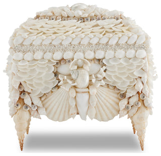 Boardwalk White Shell Jewelry Box