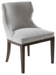 Madison Park Signature Hutton Transitional Side Dining Chair, Grey, Set of 2