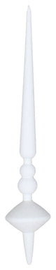 Vickerman M183311G 12" White Glitter Cupola Finial Ornament, Pack of 3