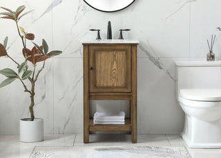 Matilda 19" Transitional Driftwood-Light Bathroom Vanity