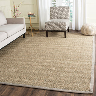 Safavieh Natural Fiber Collection NF115 Rug, Natural/Grey, 11' X 15'