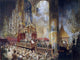 Mihaly Zichy Coronation of Alexander II, 21"x28" Gallery Wrapped Canvas Print
