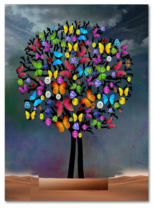 Mark Ashkenazi 'Tree New' Canvas Art, 19"x14"