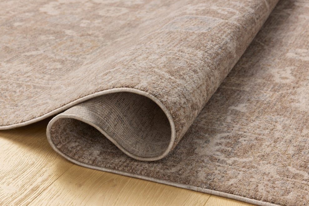 Chris Loves Julia x Loloi Louisa Taupe / Ivory 5''-3" x 7''-6" Area Rug
