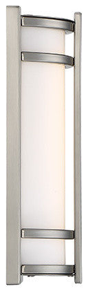 Modern Forms Skyscraper 12" LED Outdoor Wall Light, Stainless Steel