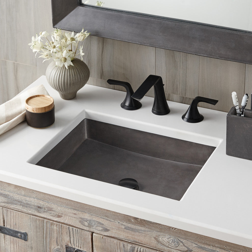 Nipomo NativeStone Bathroom Sink, Slate
