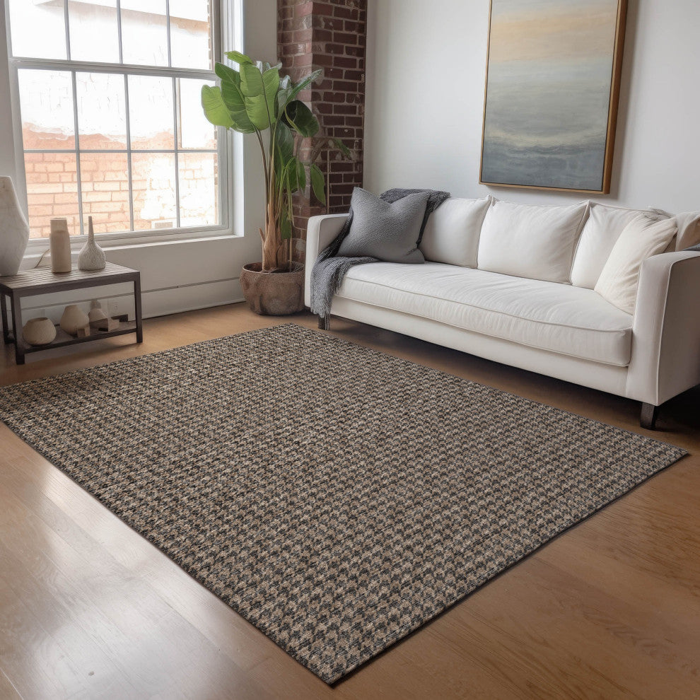Addison Premium Washable Mayfield AMF137 Brown 3' x 5' Rug