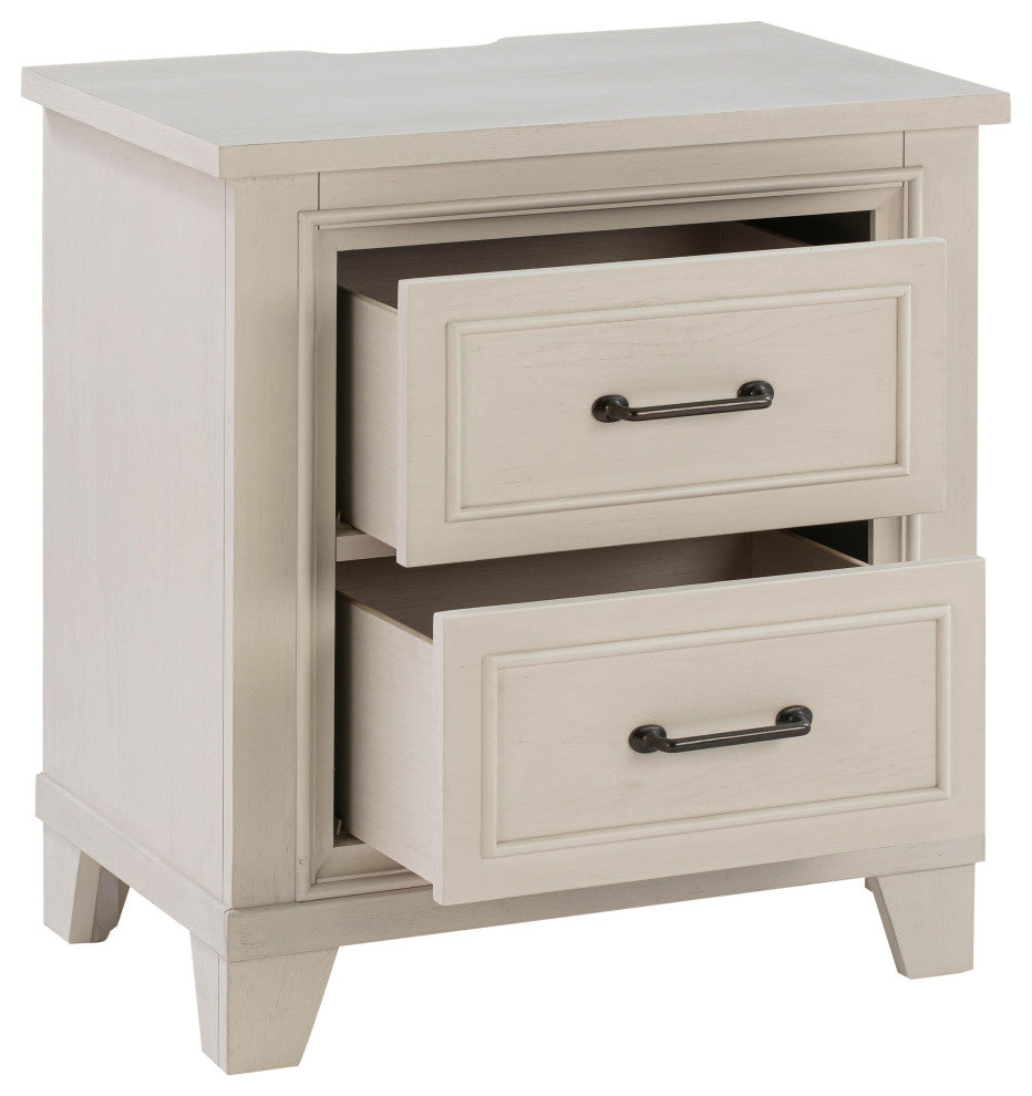 Montauk Weathered White Nightstand