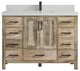 Malibu Mango 48 Single Sink Bath Vanity in Natural 2" Carrara Quartz