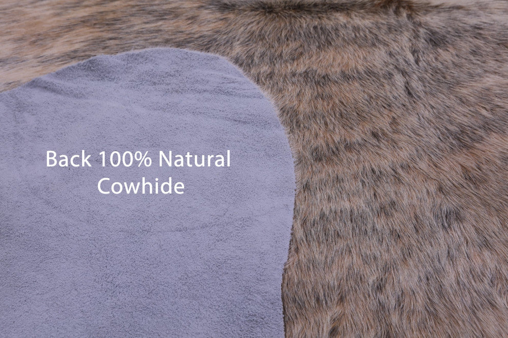 Organic Natural Hair-On Cowhide Area Rug 7' 6" X 6' 2" C1743
