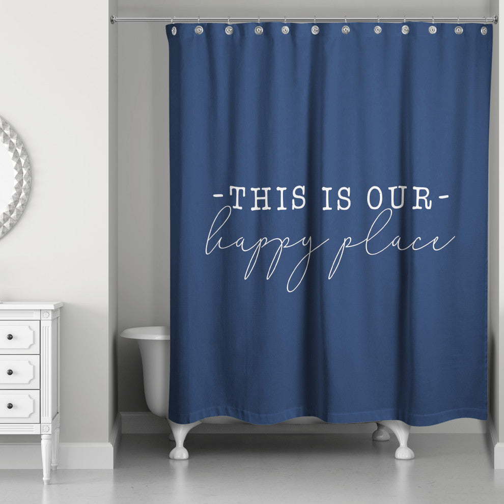 Happy Place 5 71x74 Shower Curtain