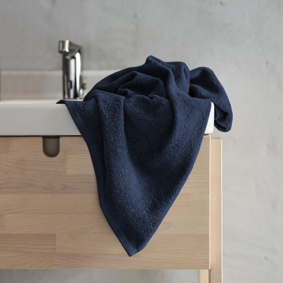 Organic Cotton Feather Touch Quick Dry Towel Set, 12-Piece Set, Insignia Blue