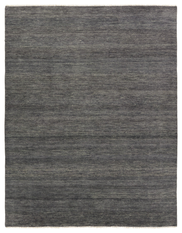 Jaipur Living Origin Knotted Solid Area Rug, Dark Gray, 8'6"x11'6"