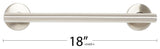 Coronado Oval Designer Shower Grab Bar, Polished, 18"