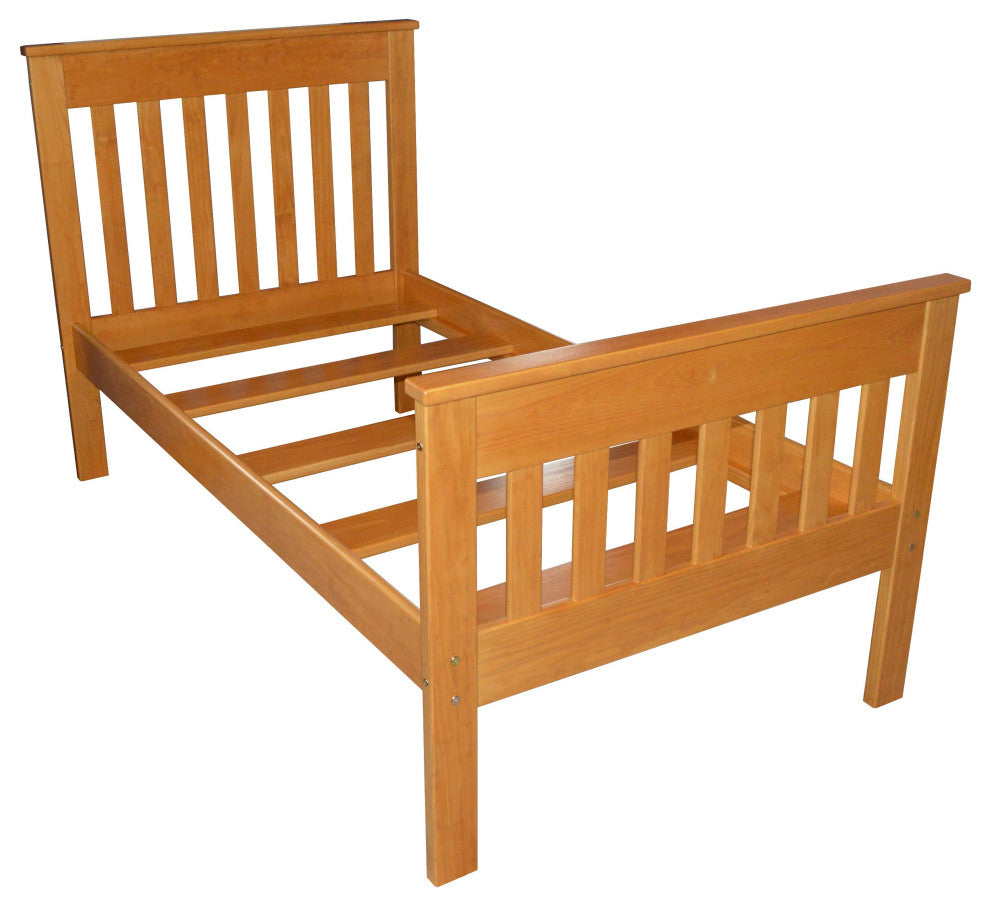 Harmony Bed, Honey Stain, Twin