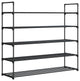 Shoe Rack 5-Tier Shoe Organizer for Closet, Bathroom, Entryway Holds 25 Pairs, Black