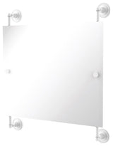 Prestige Regal Landscape Frameless Rail Mounted Mirror, Matte White