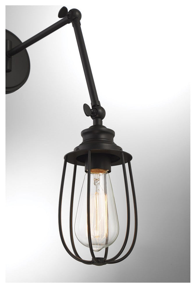 Savoy House Meridian 1-Light Wall Sconce M90022MBK, Matte Black