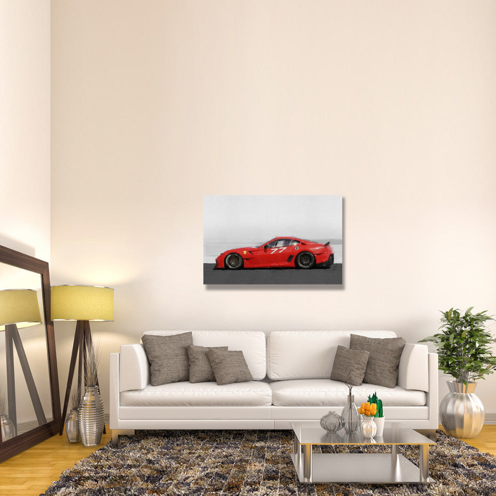 "2006 Ferrari 599 GTB Fiorano Watercolor" Fine Art Print