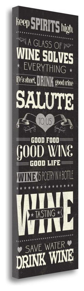 "Wine Lovers II" By Pela Studio, Giclee Print on Gallery Wrap Canvas