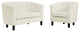 Prospect 2 Piece Velvet Loveseat and Armchair Set