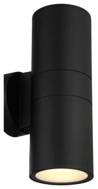 Matira Bi-Directional Outdoor LED Wall Mount, Black