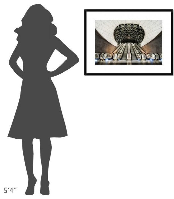 "Below The Concrete Surface" Framed Digital Print by Jacek Oleksinski, 32x24"