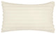 Furry Cream Vegan Fur Rectangular Accent Pillow