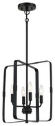 Stowe Foyer 4  Light  Flat Black